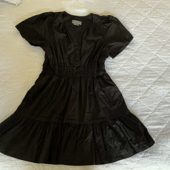 Anthropologie Somerset Mini Dress Black M - Picture 5 of 5